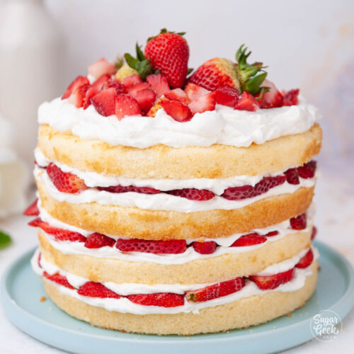 Strawberry Shortcake Cake – Sugar Geek Show