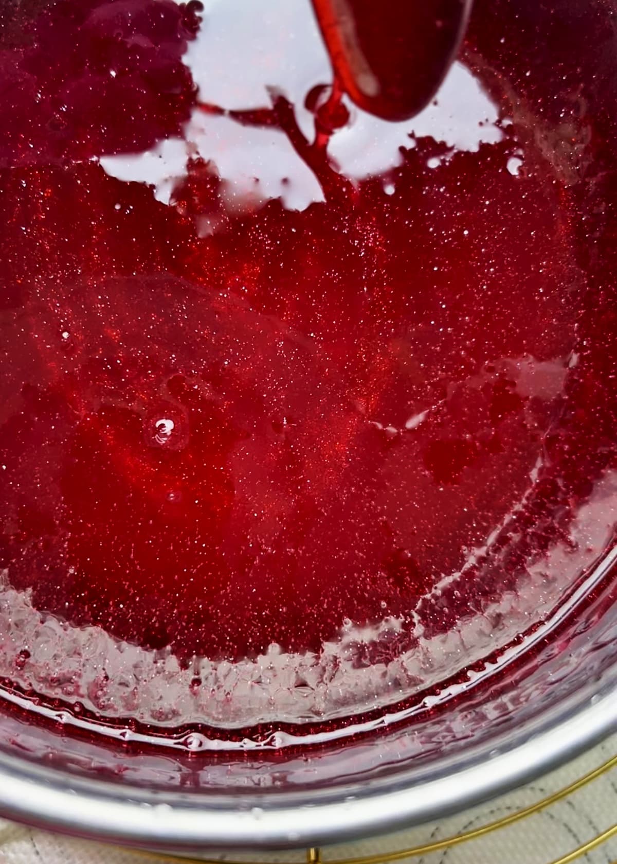 close up of candy apple sugar