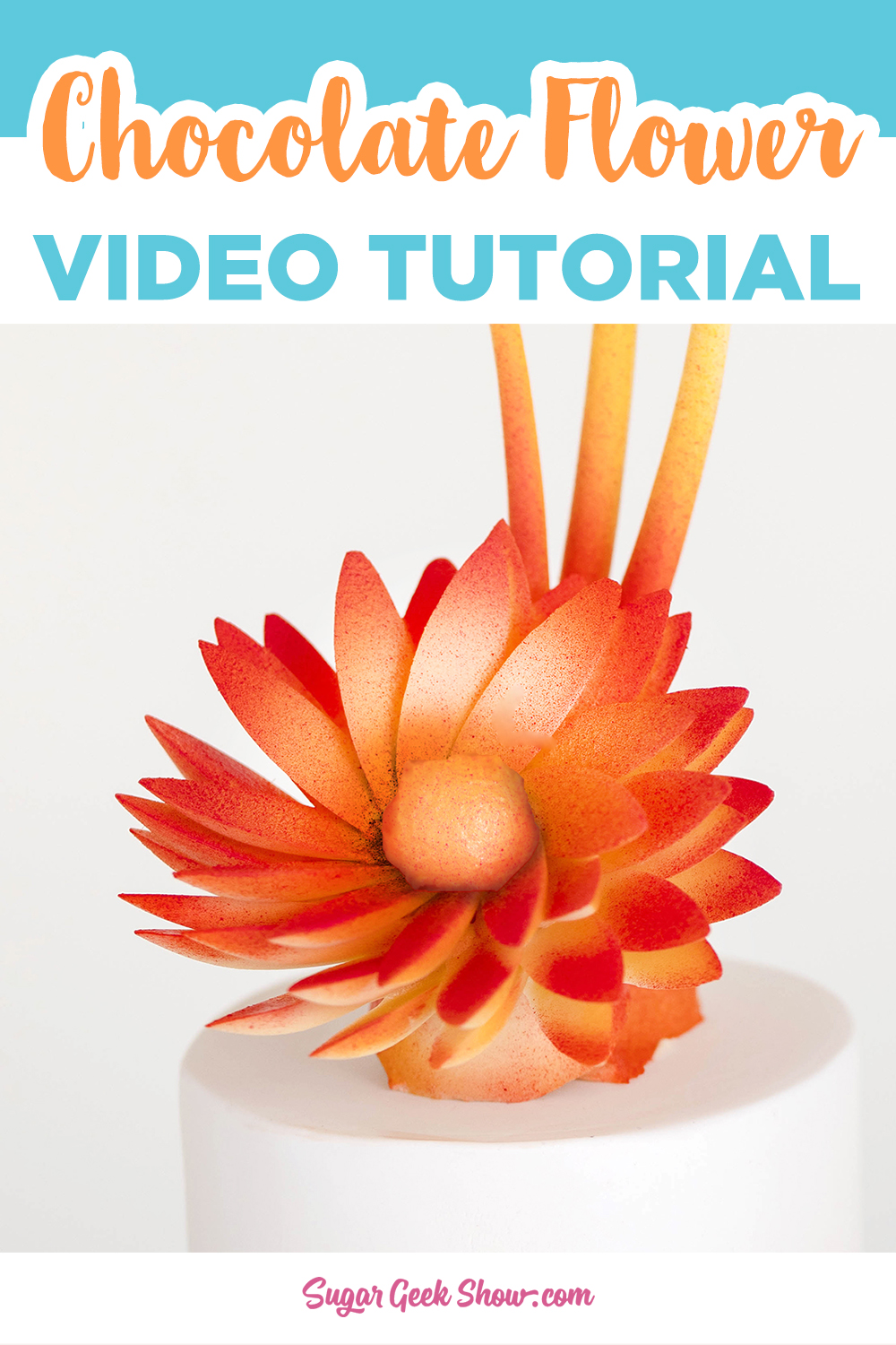 Chocolate Flower Cake Topper Sugar Geek Show