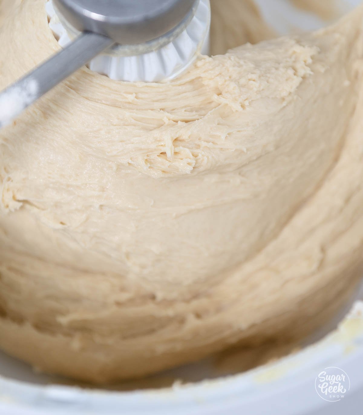 close up of panettone dough