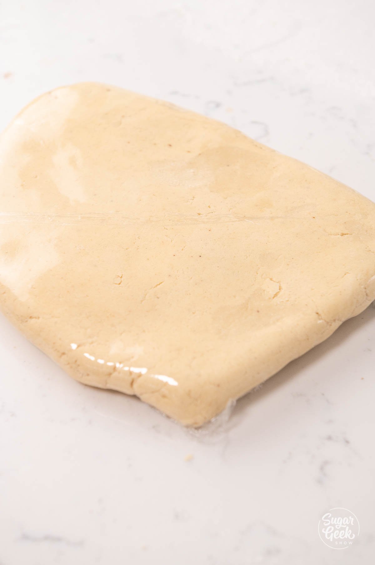 wrapped sugar cookie dough