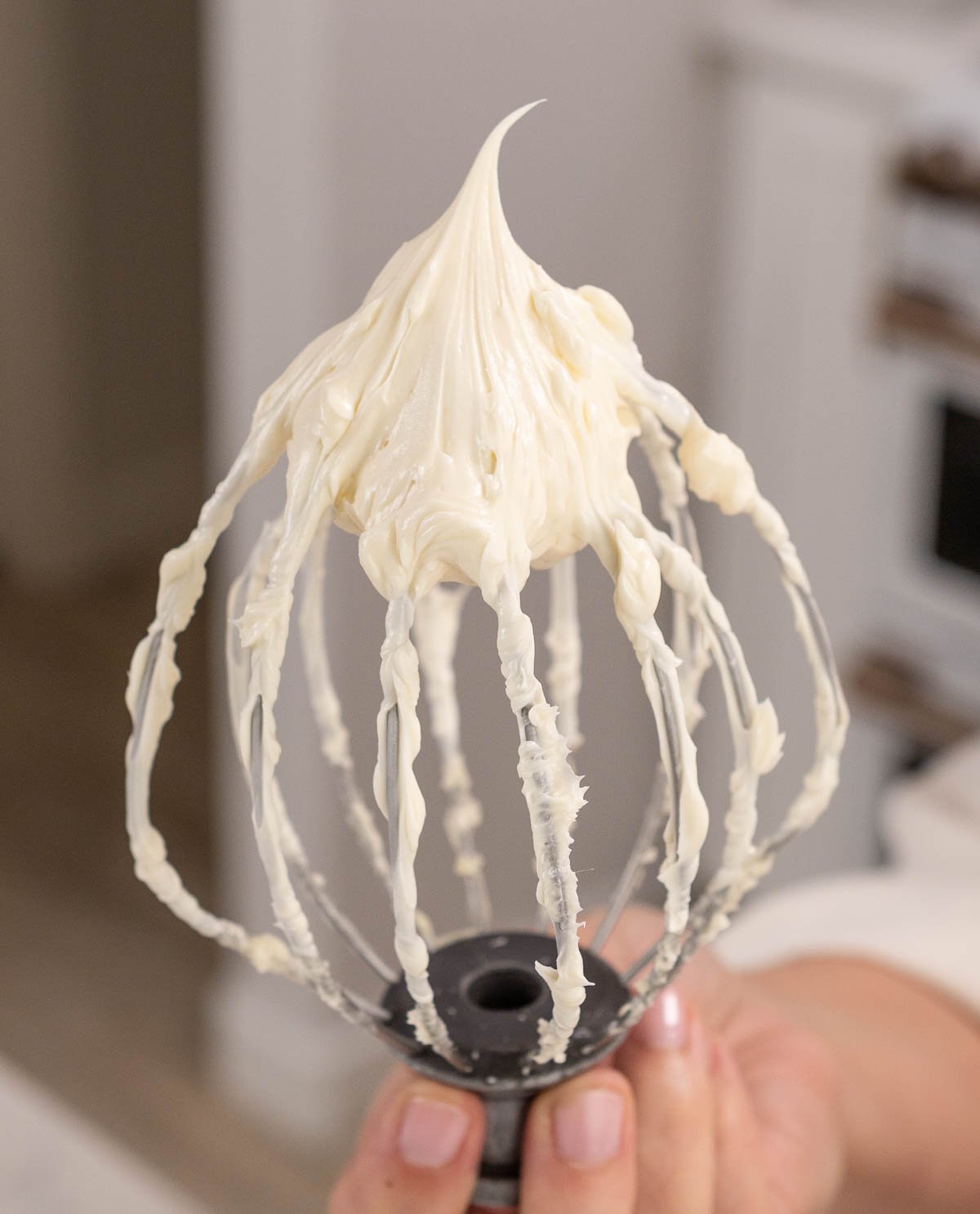 close up of whipped buttercream