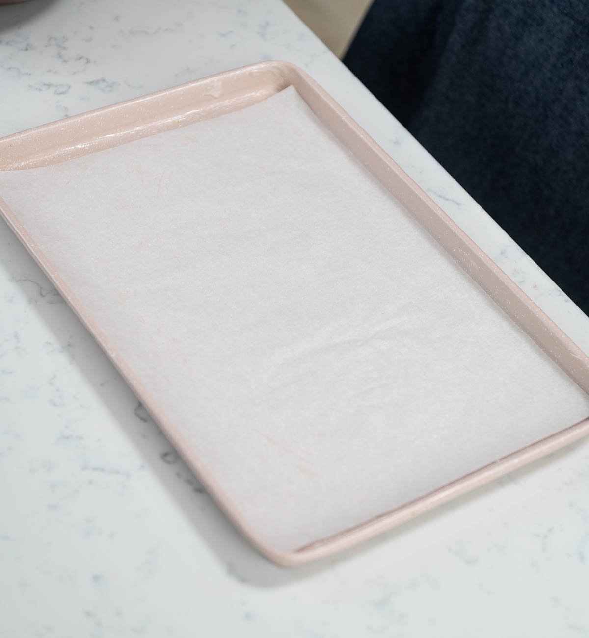 baking sheet lined with parchment paper