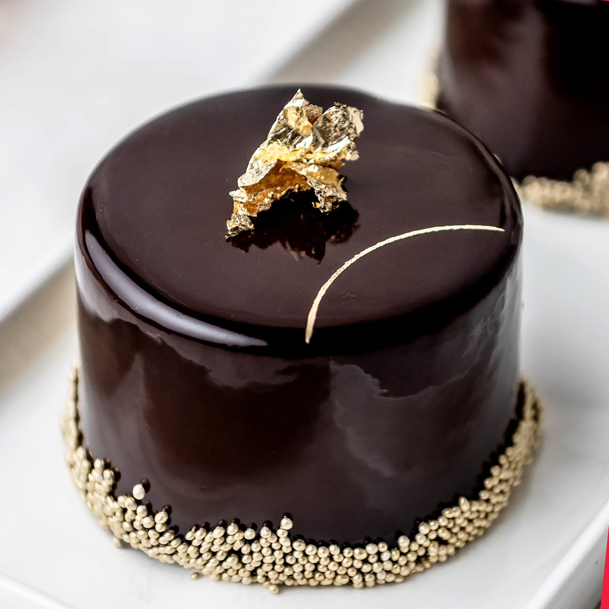 grand marnier cake with chocolate ganache