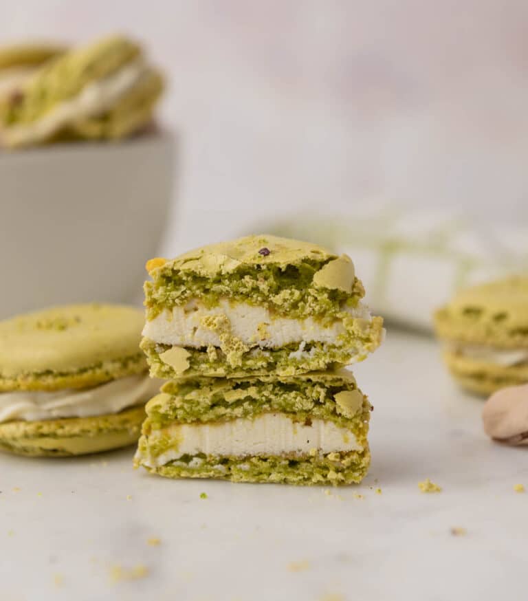 Pistachio Macaron with White Chocolate Buttercream Sugar Geek Show