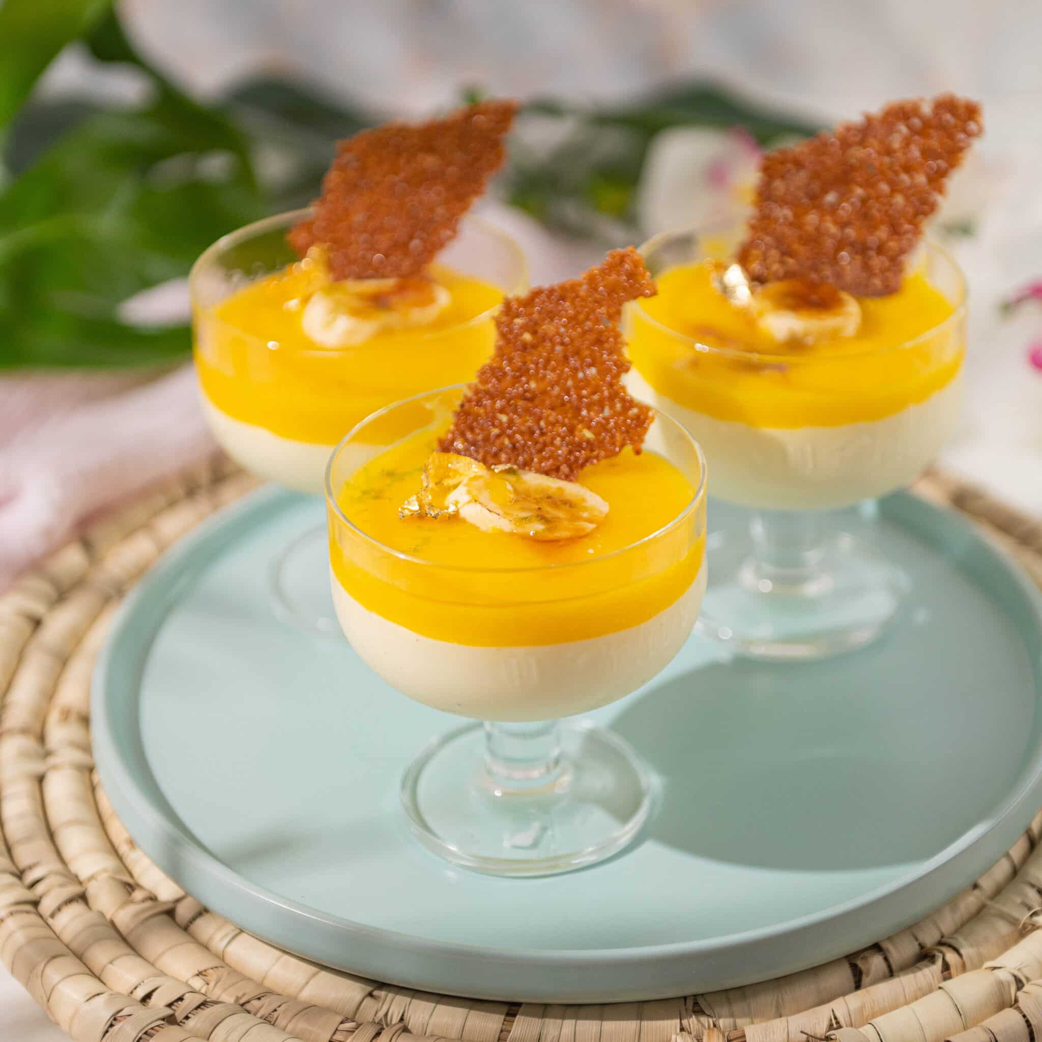 picture of mango mousse cups