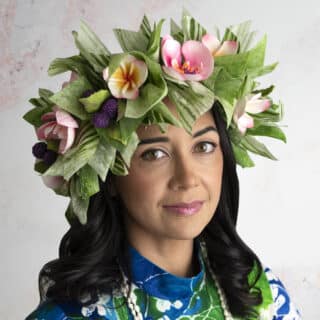 Wafer paper, and edible materials made to look like a headdress