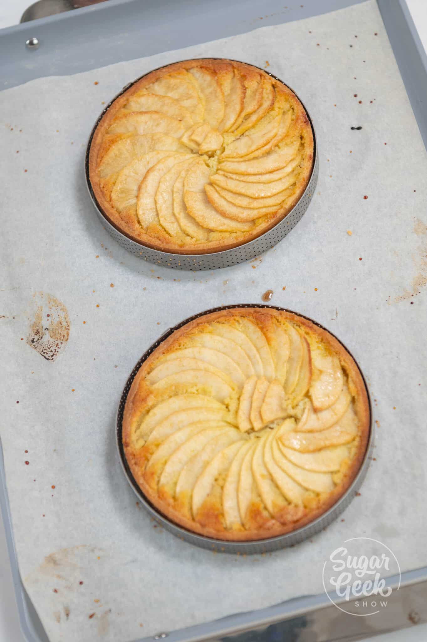 picture of baked apple tarts.