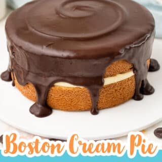 photo of a boston cream pie