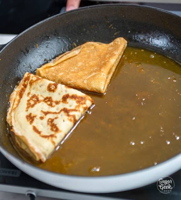 Homemade French Crepes Suzette Recipe Sugar Geek Show