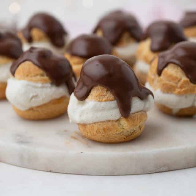 Profiteroles Recipe with Homemade Ice Cream - Sugar Geek Show