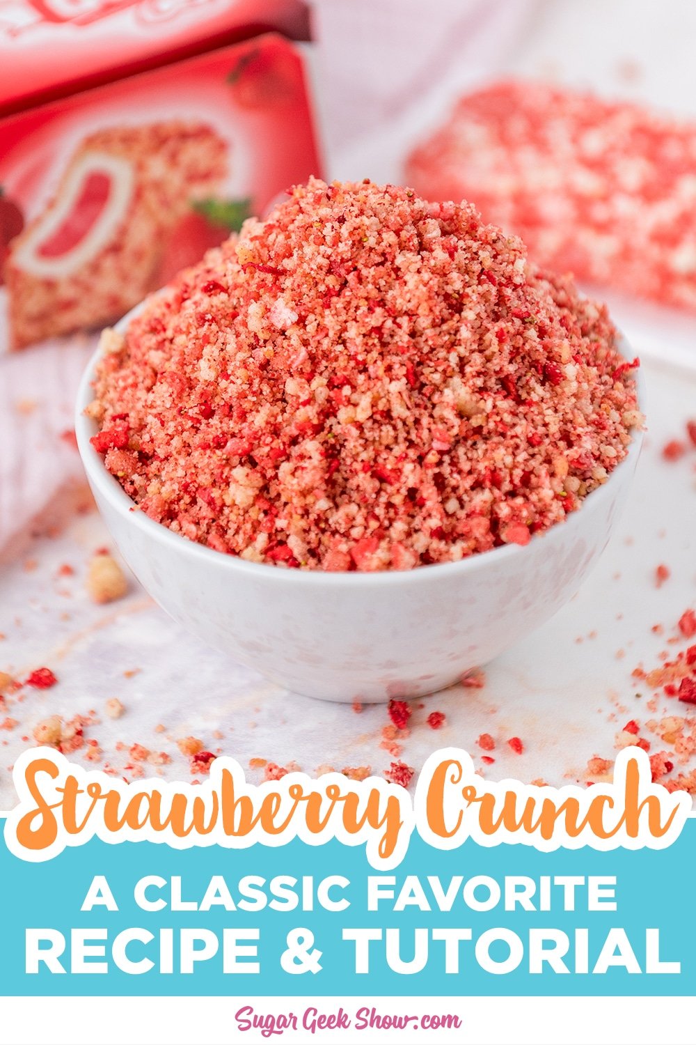 How To Make Easy Strawberry Crunch Topping – Sugar Geek Show