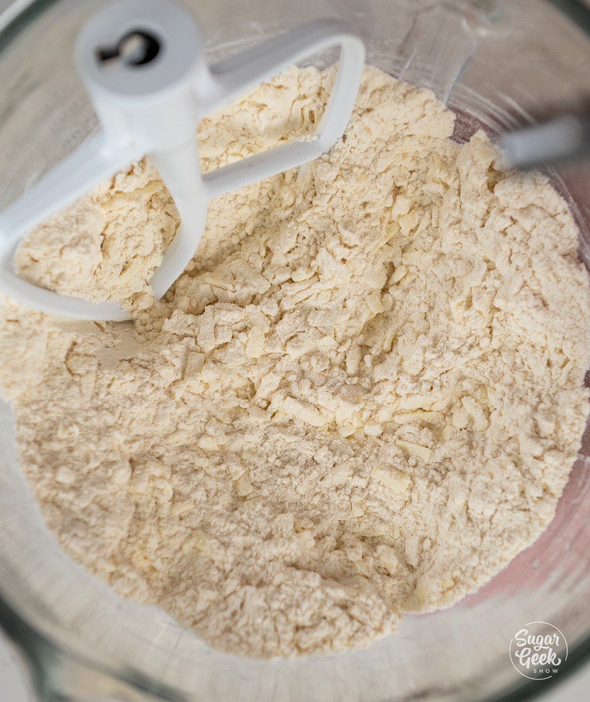 photo of mixed butter and flour mixture