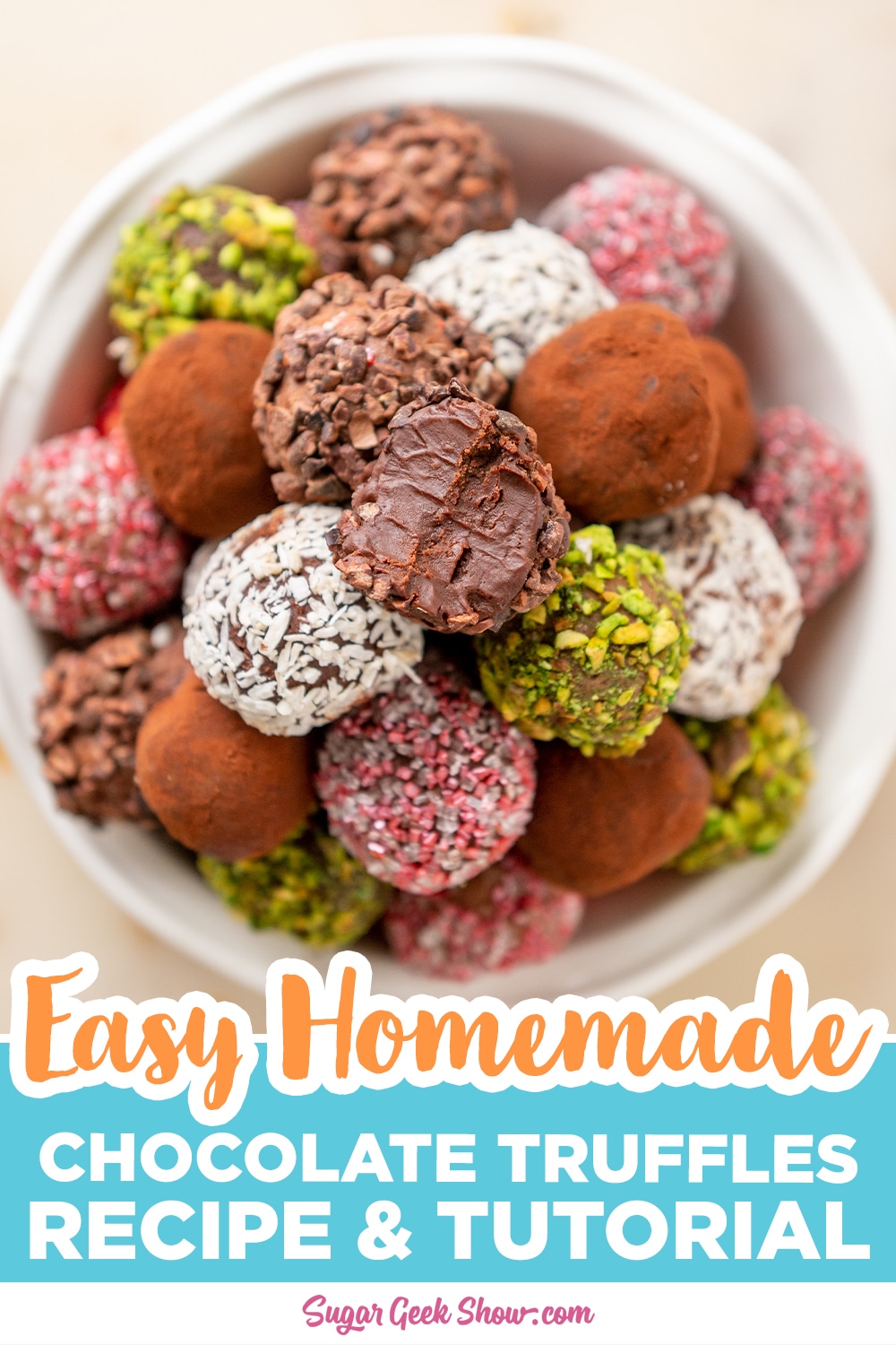 Easy Homemade Chocolate Truffles Recipe Sugar Geek Show