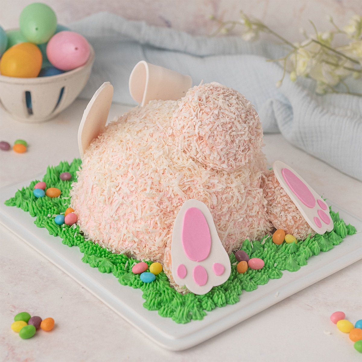 Easy Bunny Butt Cake Recipe for Easter – Sugar Geek Show