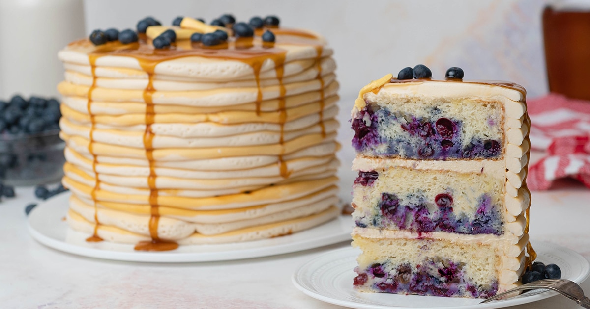 Blueberry Pancake Cake Sugar Geek Show
