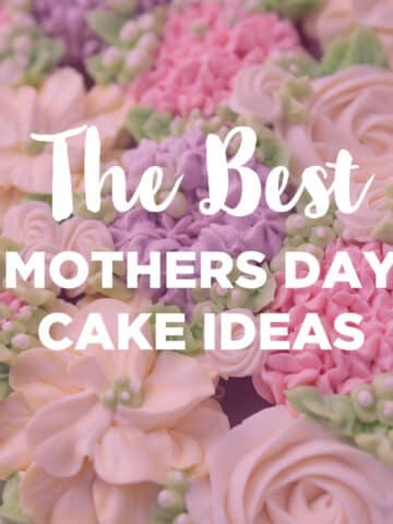the best mothers day cake ideas text over buttercream cupcake photo