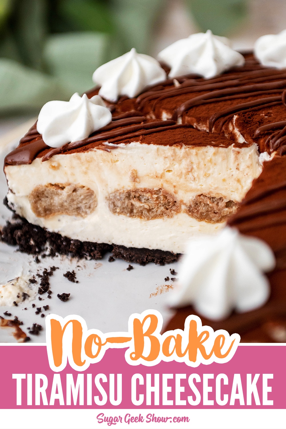 No-Bake Tiramisu Cheesecake – Sugar Geek Show