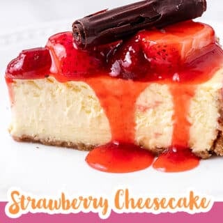 strawberry cheesecake pinterest image