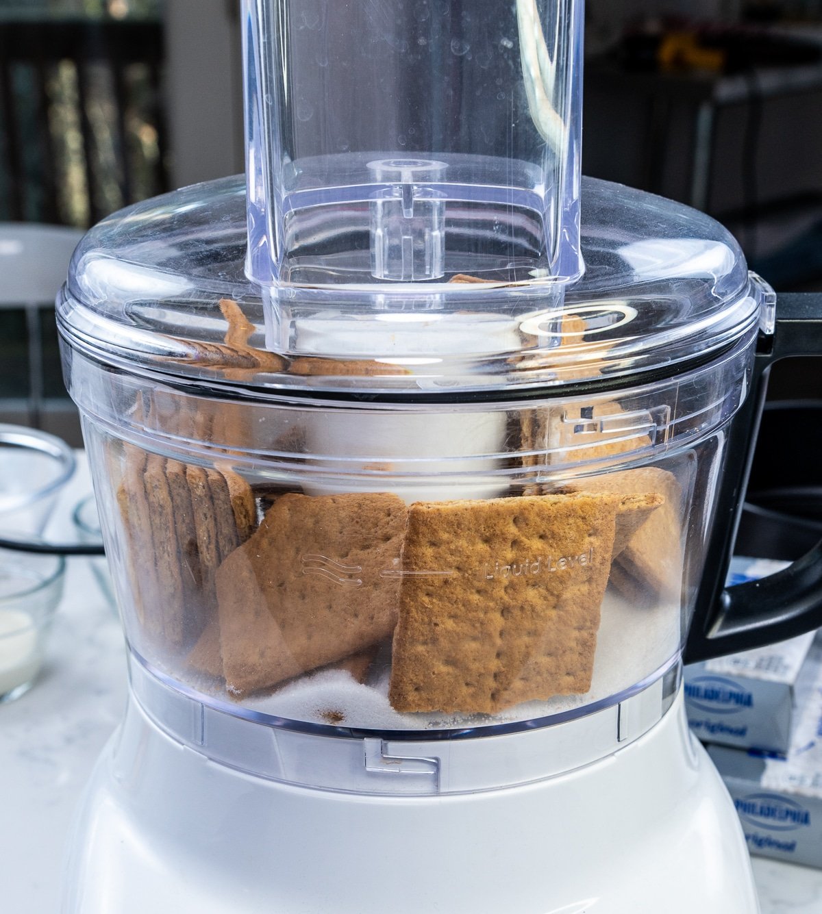 graham crackers in a food processor