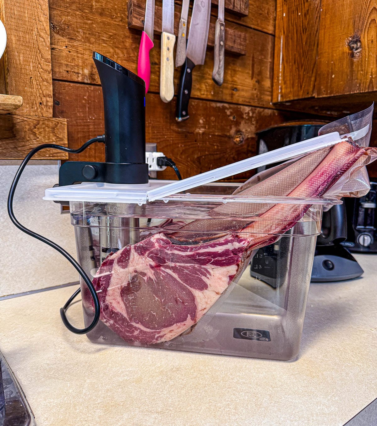 tomahawk in a sous vide