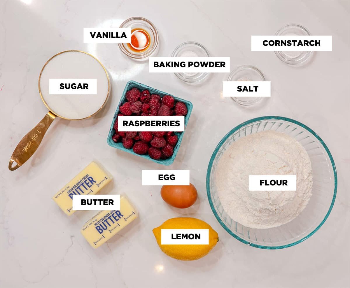 Raspberry bar ingredients