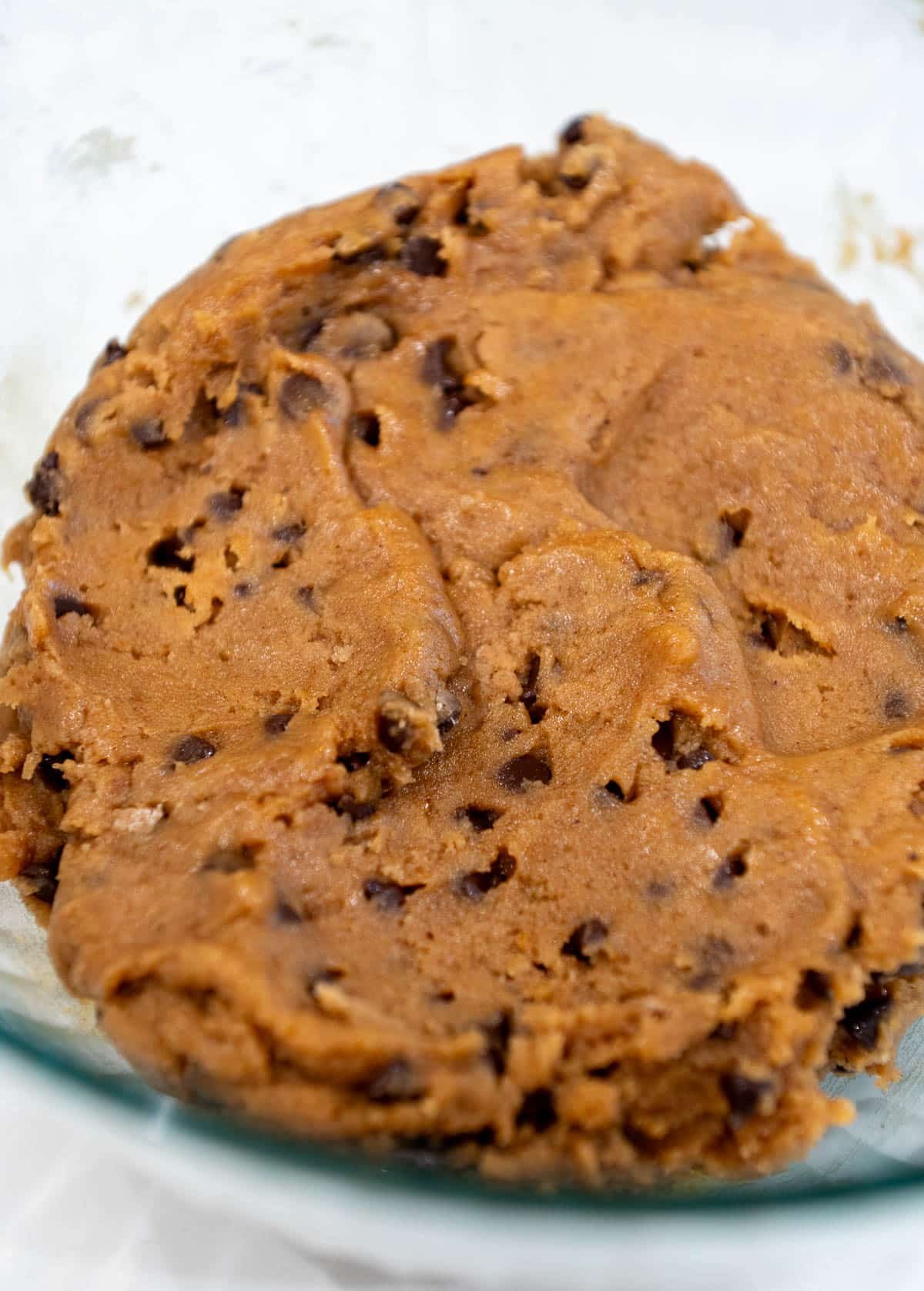 Dough is fully mixed together. 