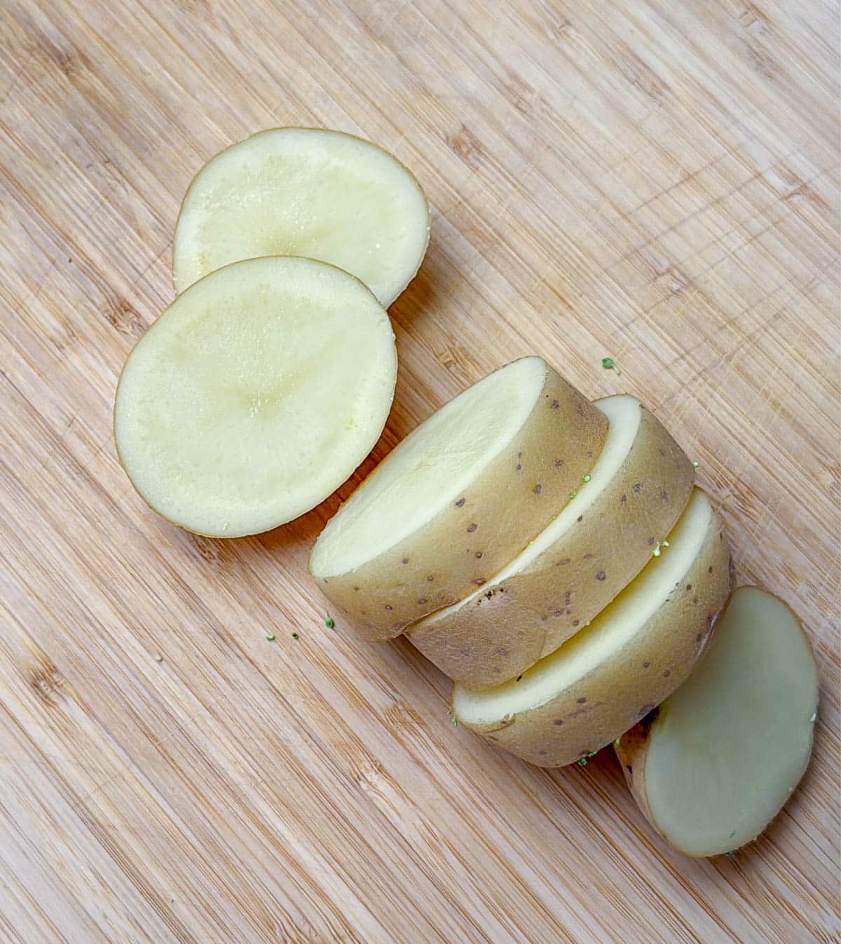Potato cut into 1-inch slices.